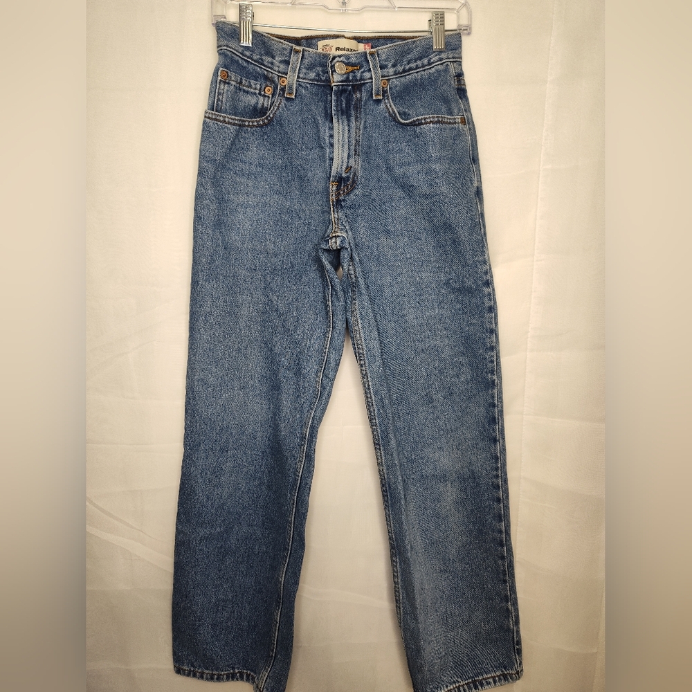 Levi's Blue Straight-Leg Jeans Classic Style